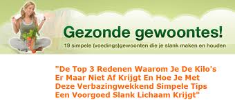 gezonde gewoontes